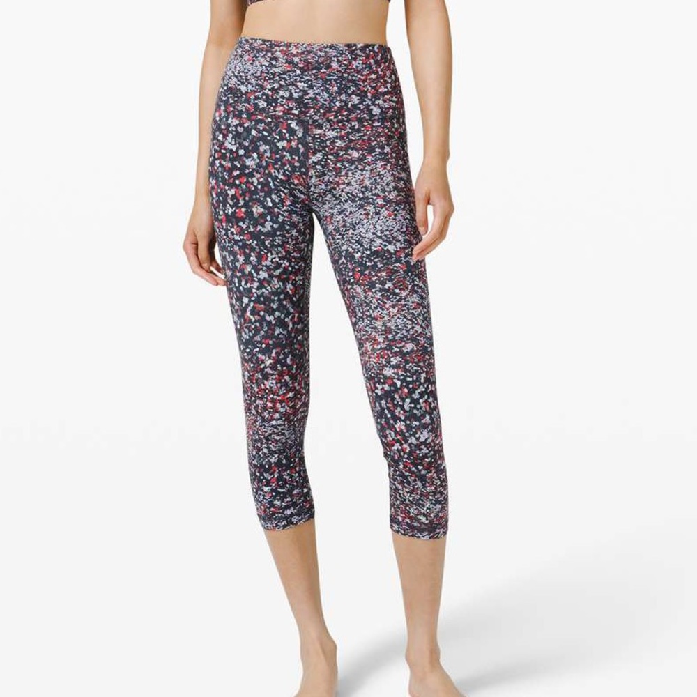 Lululemon Align High Rise Crop Water Blossom Multi